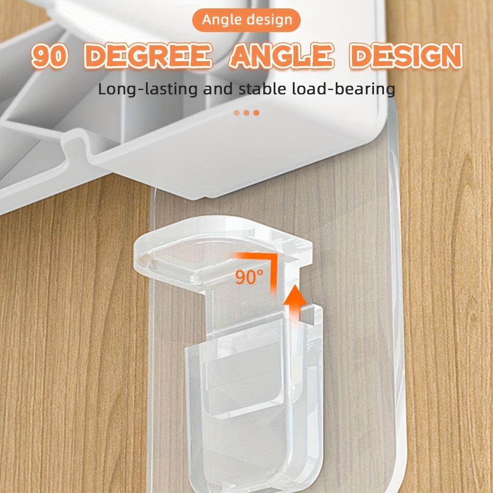 Shelf Support Pegs, Adhesive Shelf Bracket, Partition Pin For Kitchen  Cabinet Shelves Clapboard, Punch Free - Temu