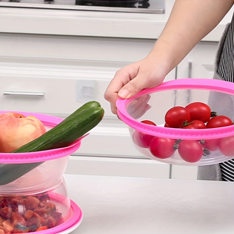 Transparent Silicone Sealing Cover For Refrigerator, Microwave Heating  Bowl, Fresh-keeping Dish