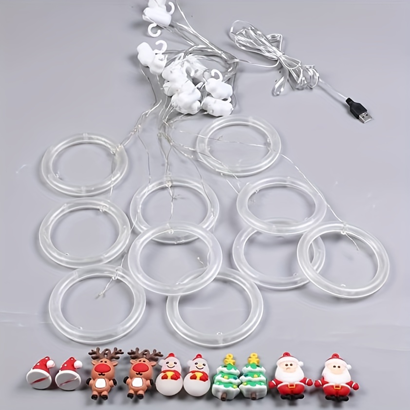 New Christmas Light String Santa Claus Cartoon shaped - Temu