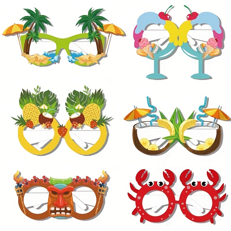 6pcs Gafas Papel Tema Mexicano Decoración Cinco Mayo Gafas - Temu