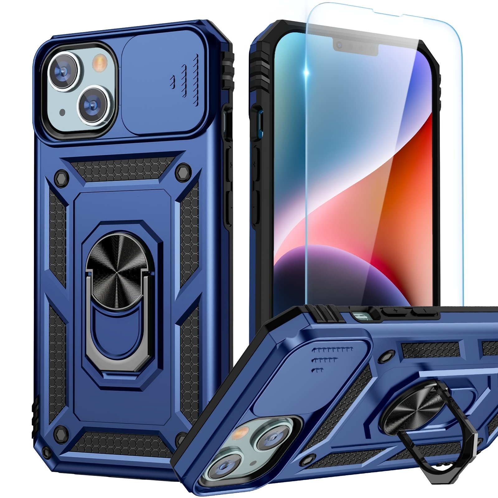 Military Grade Shockproof Rugged Bumper Case With - Temu Mexico