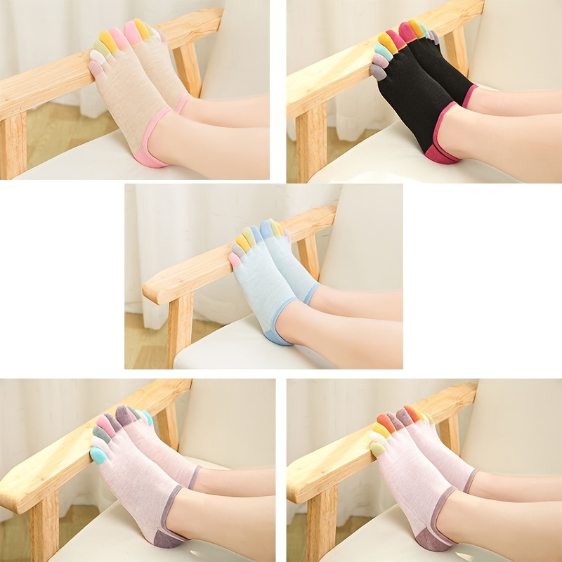 Women's Five Finger Socks Cotton Breathable Toe Socks - KK FIVE
