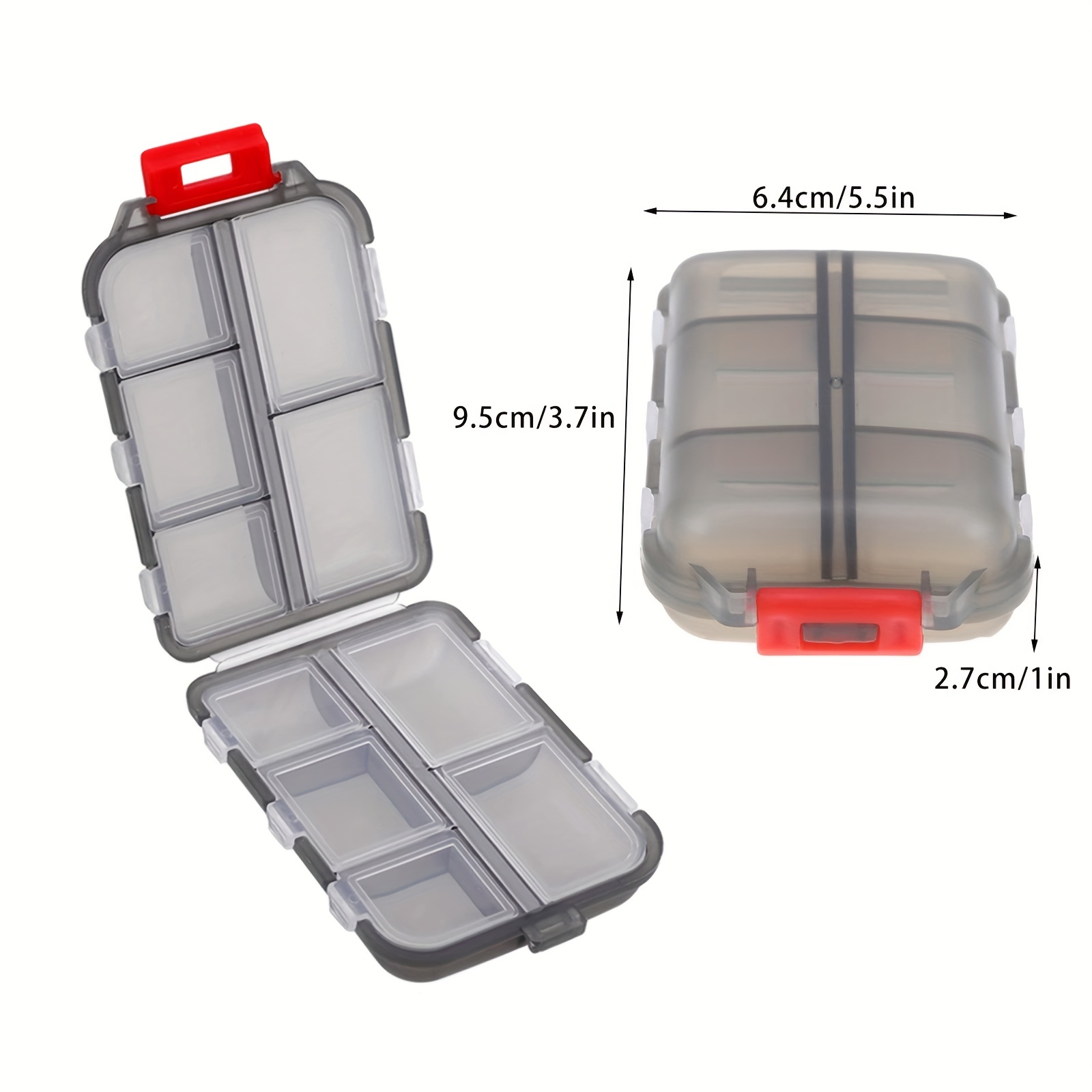 Large Capacity Medicine Storage Box Transparent Portable Vitamin