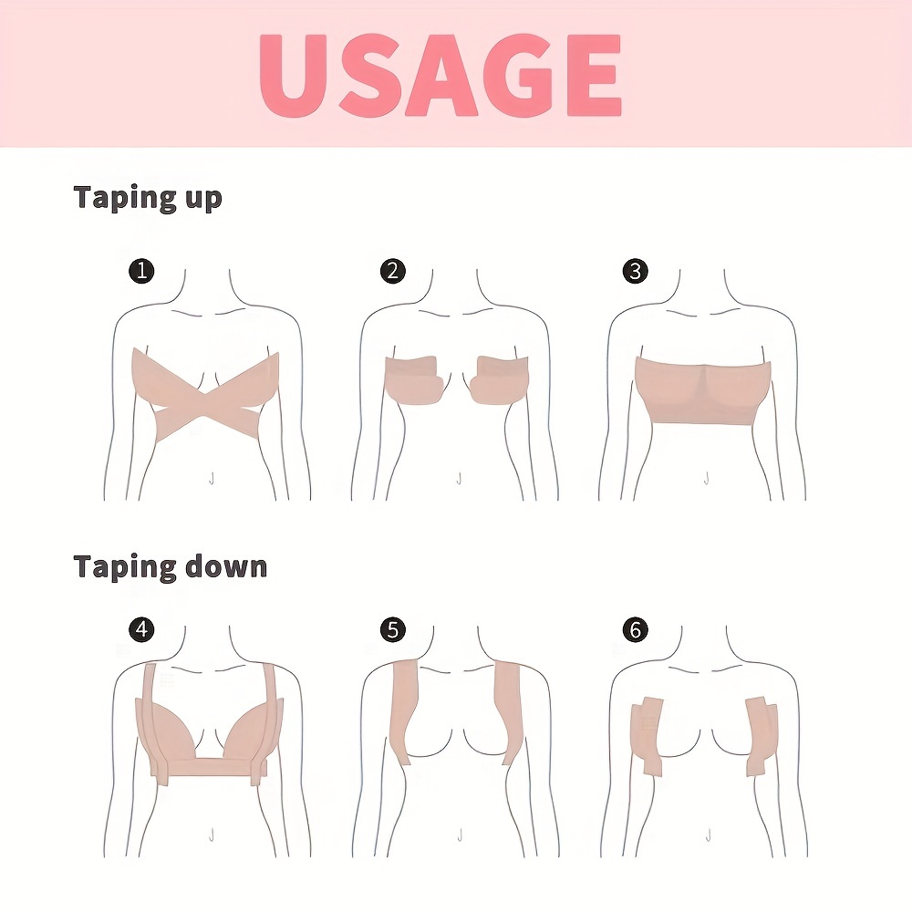 Women's Cloth Tape Boobs Tape Breast Lift Tape Push Boobs Dd - Temu Germany
