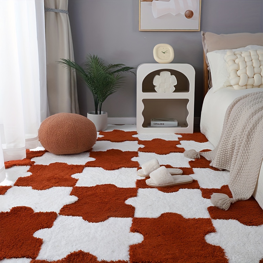 Two-tone Patchwork Puzzle Rug