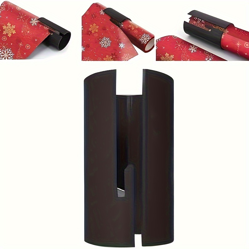1pc Christmas Gift Wrapping Paper Cutter - Wrap Cutter Tool And Holder,  Sliding Slicer Office Gifts Wrapping Rolled Craft Kraft Paper Cutter  Suitable