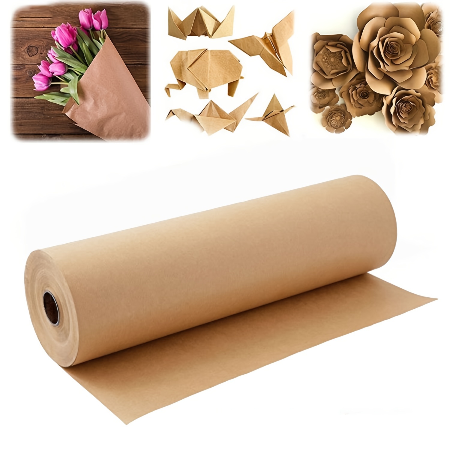 Brown Paepr Roll 15×400, Brown Wrapping Paper, Wrapping Paper, Craft  Paper, Packing Paper For Moving, Packing, Gift Wrapping, Wall Art, Table  Runner