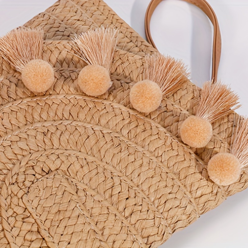 Rattan Woven Handbag For Women, Boho Style Straw Bag, Vintage Crossbody Bag  For Travel Vacation - Temu Japan
