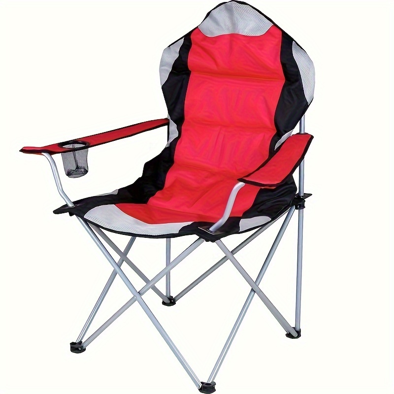1pc Portable Folding Leisure Chair, Suitable For Outdoor Camping