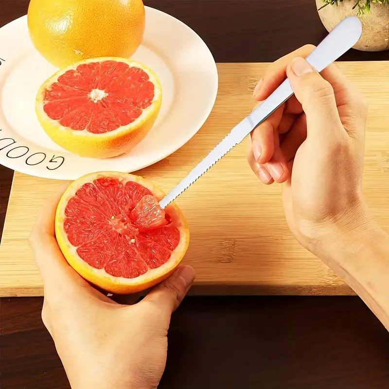 Grapefruit Knife And Spoons Set Stainless Steel Kitchen Tool - Temu