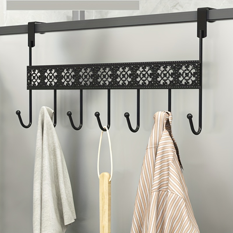 Over The Door Hook Punch free Coat Rack For Hanging Clothes - Temu