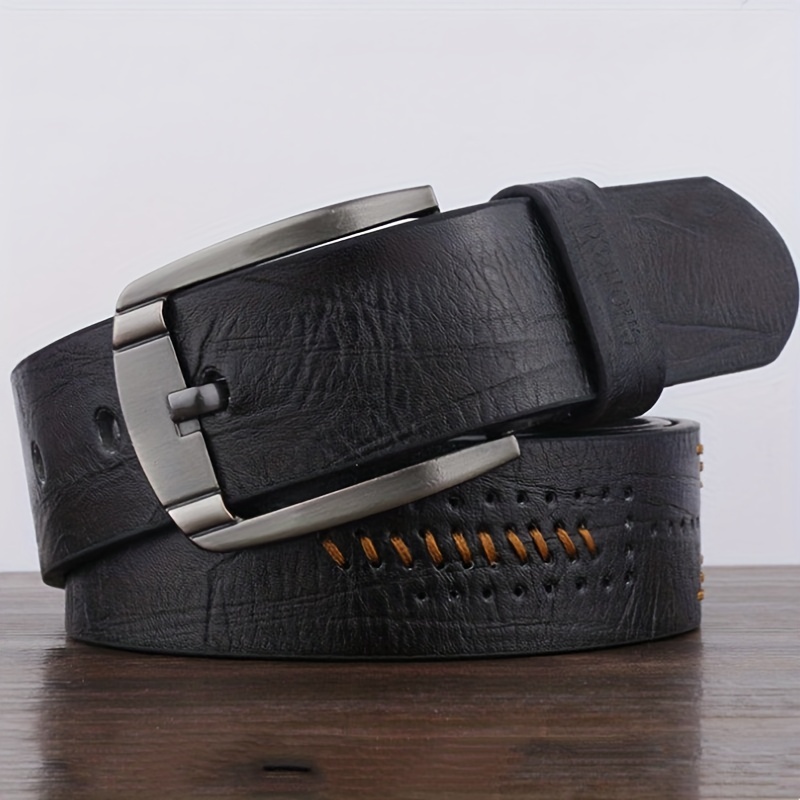 Pin Type Casual Wear Mens Leather Belts