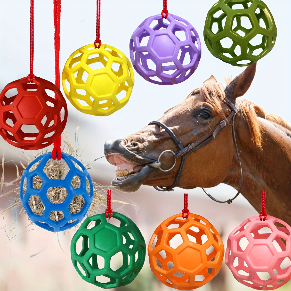 Purple Equine Horse or Pony Hay Ball Treat Feeder,*NEW*
