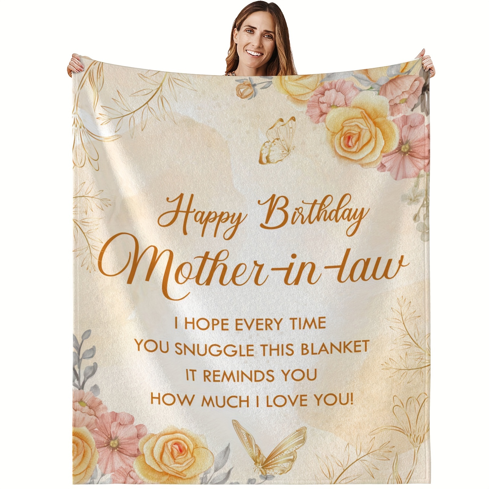 Personalized To My Mom Blanket From Daughter Son Thank You Grateful Love  Mom Birthday Mothers Day Thanksgiving Christmas Customized Gift Fleece