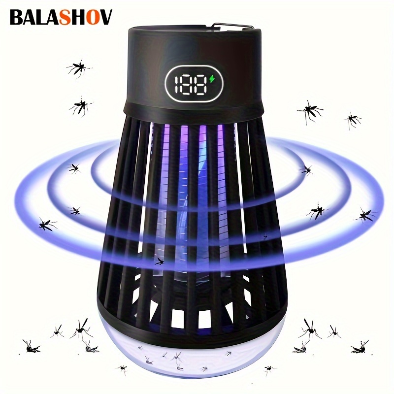 1pc Electric Mosquito Killer Lamp Uv Light Usb Charging Bug Zapper Two In  One Bedroom Portable