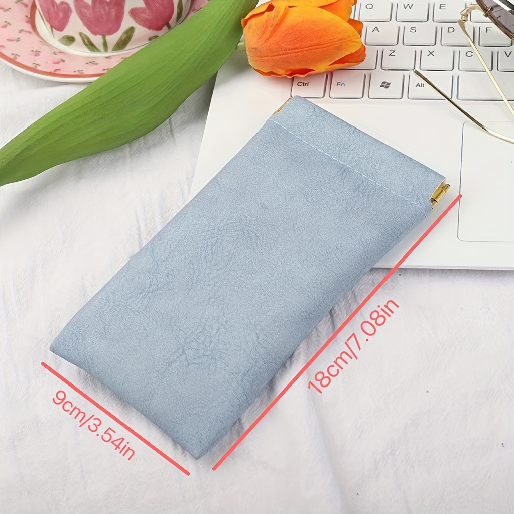 2pcs Unisex Sunglasses Storage Bag, Automatic Closing Box