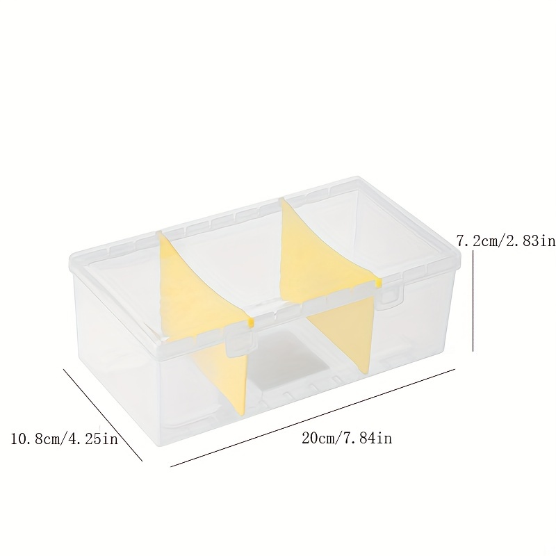 1/ Transparent Spice Storage Box, Clear Plastic Spice Storage Container  With Flip Top Lid, Leak-proof Food Storage Container For Pepper Powder  Chili Sauces, Dust-proof And Moisture-proof Seasoning Box, Kitchen  Accessories - Temu