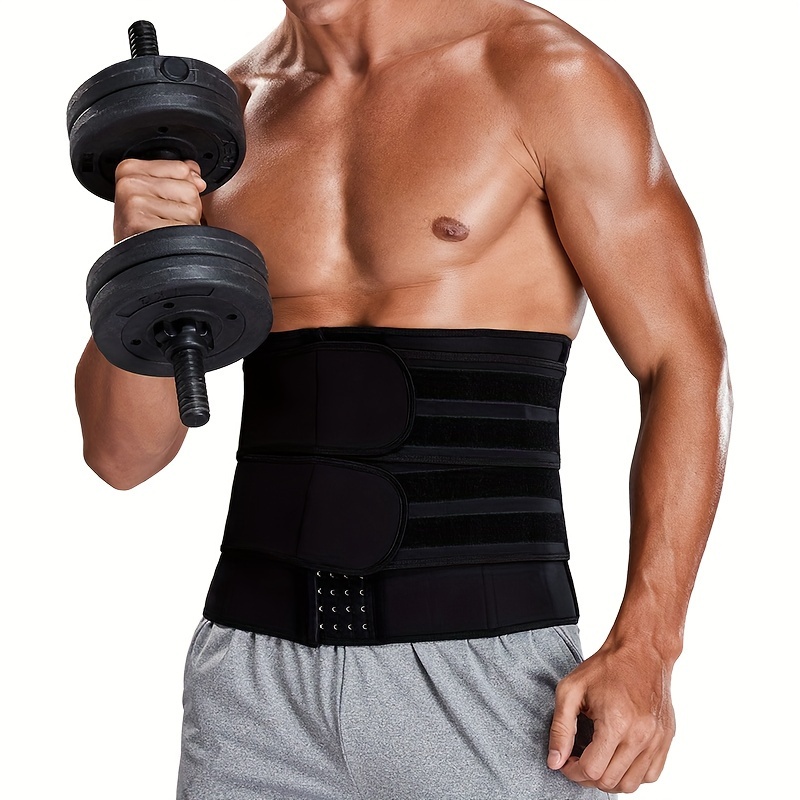 Men's Neoprene Back Support Waist Trainer Corset Slimming Body Shaper Sweat  Band, Body Shaper For Workout Fitness