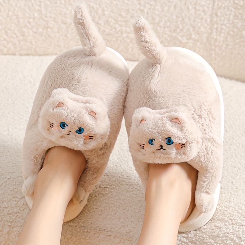 PIKADINGNIS Cute Fuzzy Animal Paw Slippers Fluffy Cat Claw Slippers Warm  House Slippers for Women House Shoes Bedroom Home Indoor Outdoor -  Walmart.com