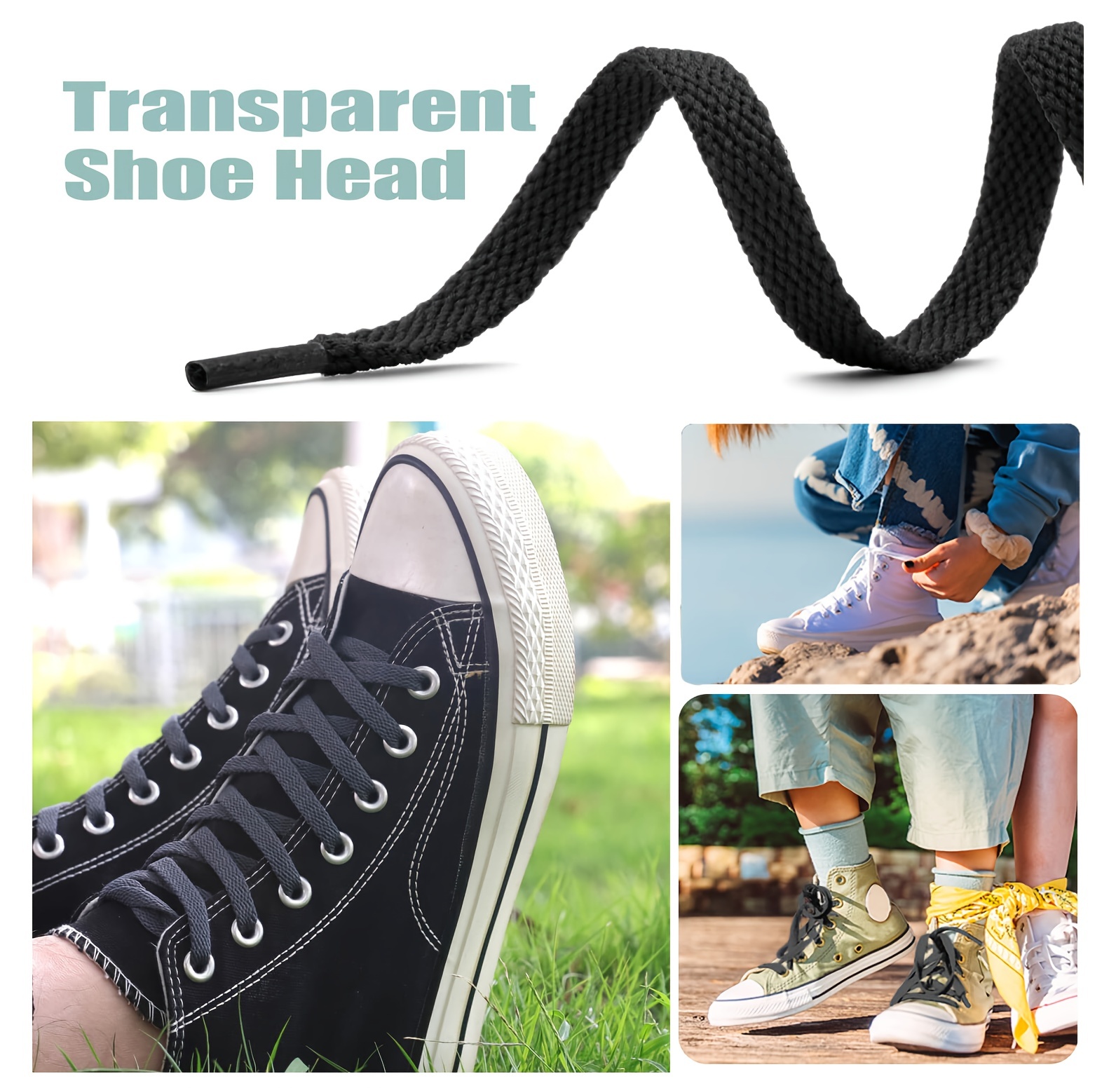 2pairs 0.79 Cm Wide Flat Shoe Laces For Sneakers, Shoelaces For Sneakers, Athletic Running Shoes Boot Strings