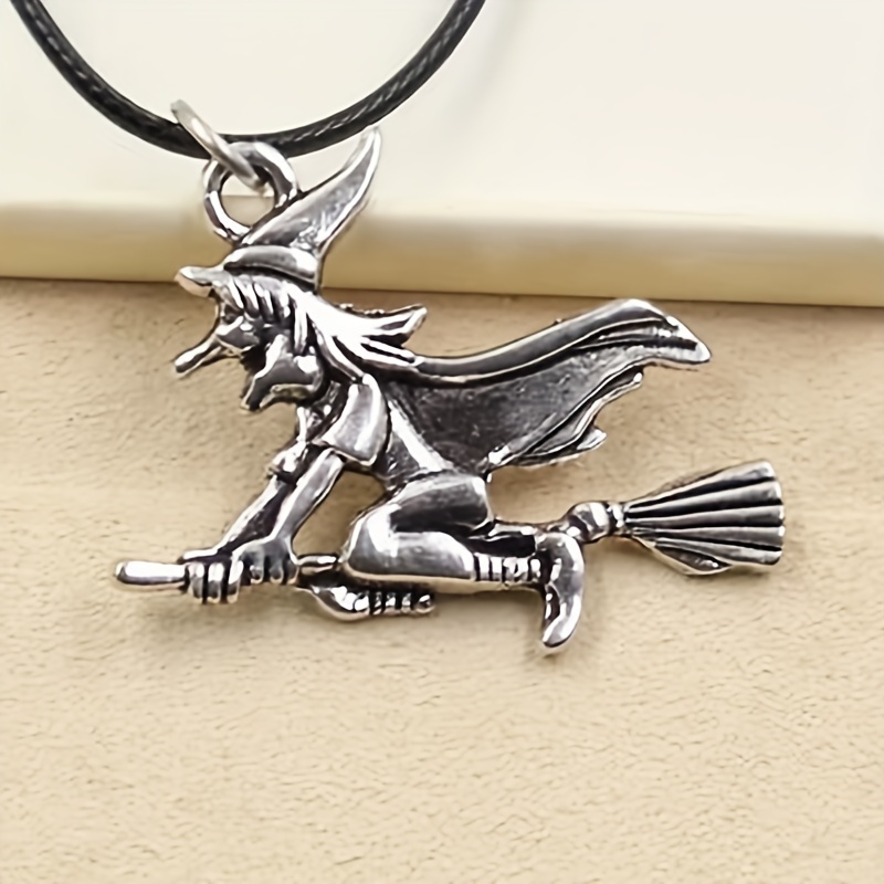 Sterling Silver Witch Charm Pendant