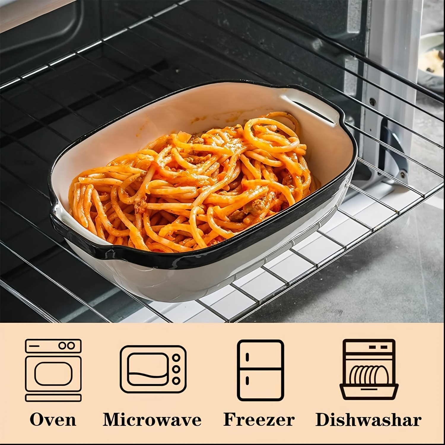 1pc Casserole Dishes For Oven Baking Dish Ceramic Casserole Dish Lasagna  Pan Baking Dishes For Oven Baking Dish Set 6''x8