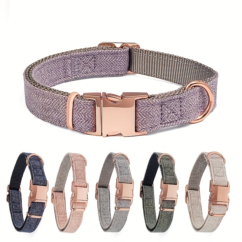  Regal Dog Products Nylon Dog Collar with Metal Buckle, for  Small, Medium, and Large Dogs, Blue Collar for Male Dog