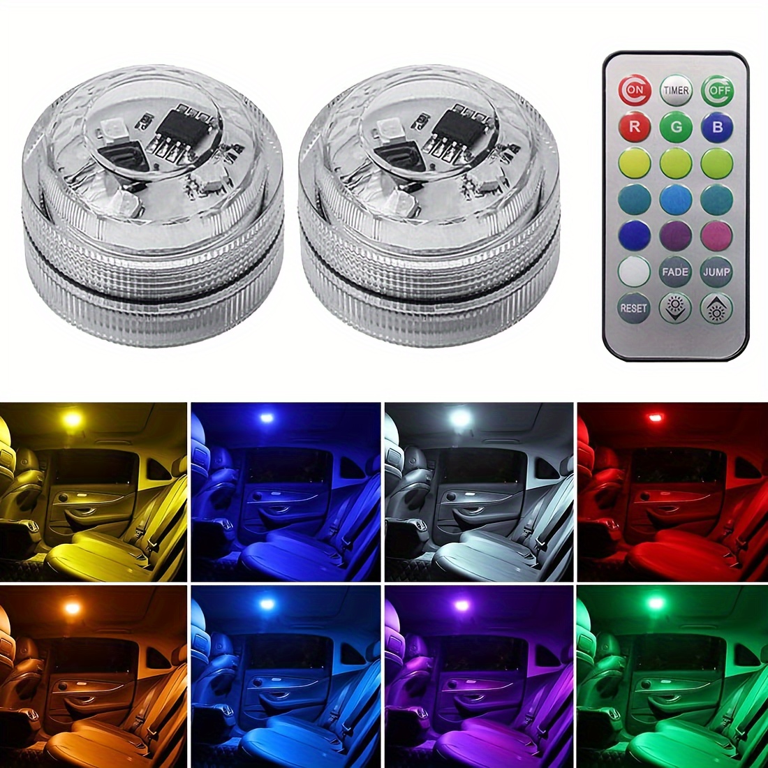 Auto-Innenbeleuchtung LED Auto-Proof-Touch-Flash-Licht Tür Magnet Touch-Licht  USB-aufladbare Batterie Auto-Motor-Heim-Deckenlampen - Temu Austria
