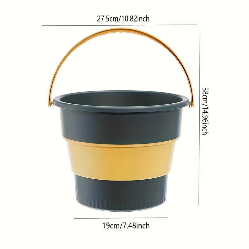 3L/5L/10L Collapsible bucket Portable Folding TPR Bucket Foldable Outdoor Folding  Bucket Fishing Promotion Camping Car Wash Bucket Outdoor Camping