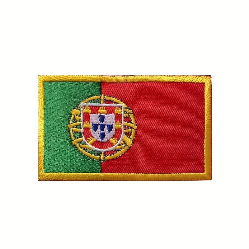 World Countries Embroidered Magic Seal Cloth Sticker Hook And Loop Patch