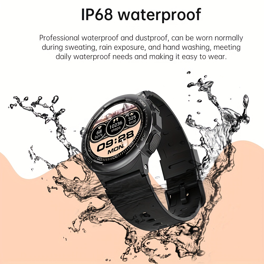  Smart Watch for Women Men(Answer/Dial Calls), 1.3 Round Face  Watches Always-on Display Smartwatch for Android and iOS Phones, IP68  Waterproof Fitness Tracker with Ai Voice, Heart Rate, Sleep Monitor. :  Electronics