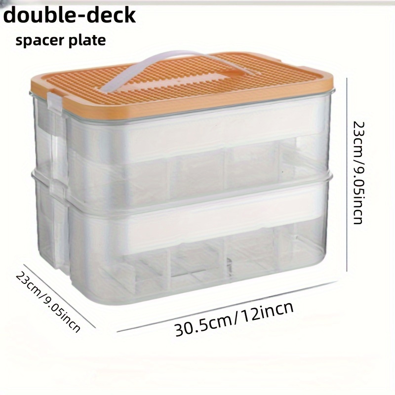 Transparent Toy Particle Storage Box Portable Parts - Temu