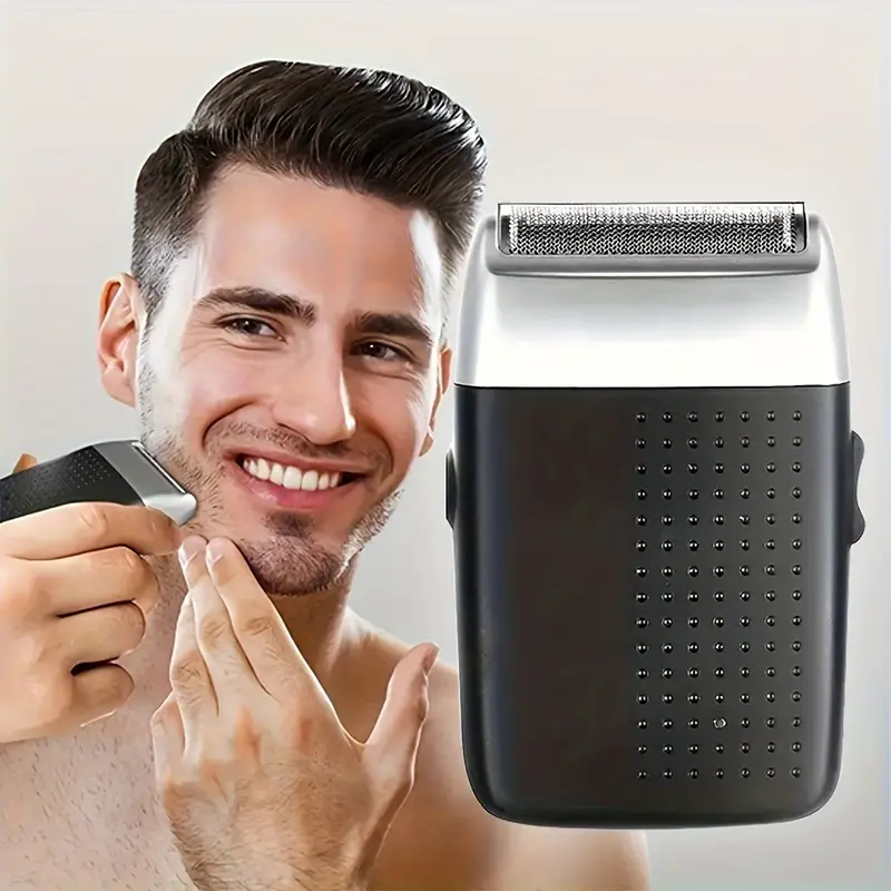 Afeitadora Hombres Afeitadora Barba Recargable Eléctrica - Temu Mexico