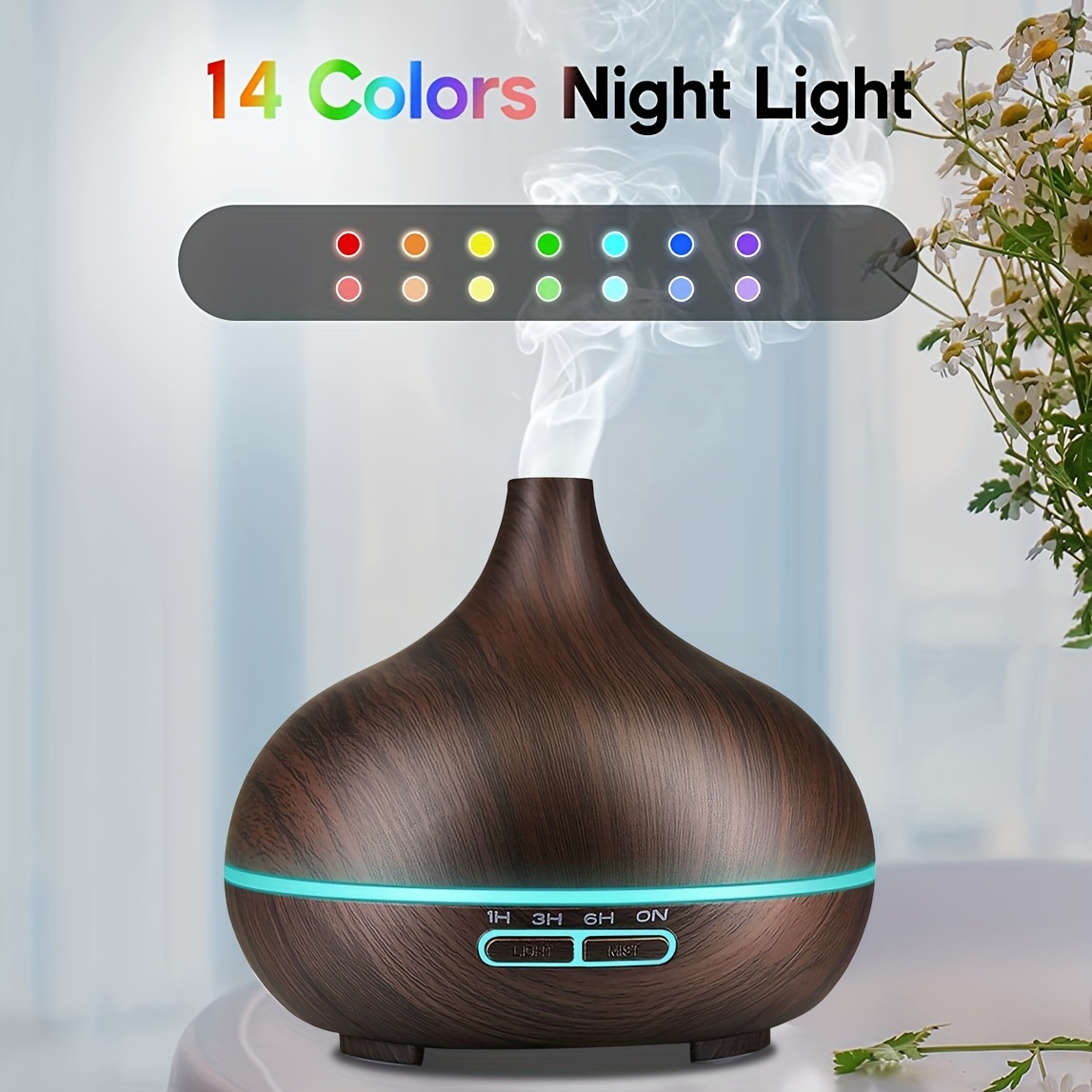 Essential Oil Diffusers for Home, 550ml Aromatherapy Diffuser for