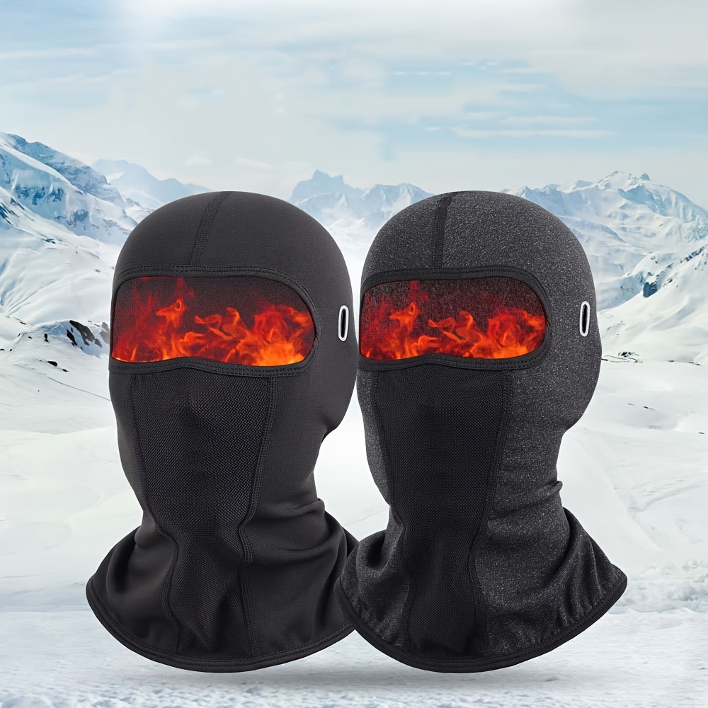 Polaire Chaud Masque Hivernal Balaclava Masque avec Lunettes Anti-buée  Coupe-Vent Tête de Crâne