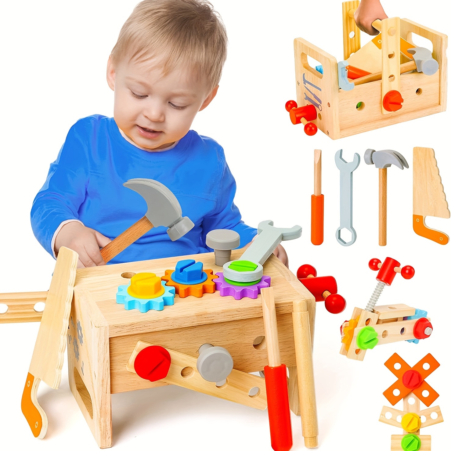 Activity-board Boîte à outils jouets pour enfants jouets en bois