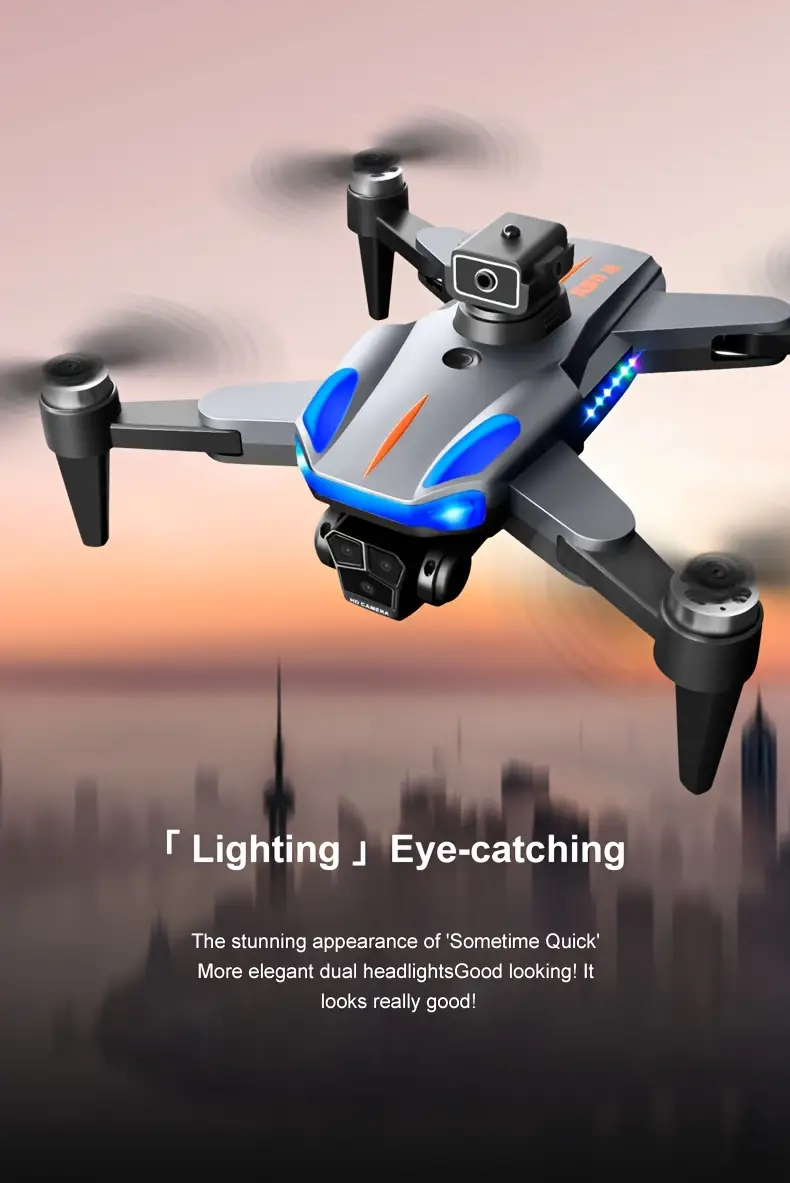 new k911se foldable 5g brushless rc drone quadcopter with triple hd cameras gps optical flow dual positioning intelligent hover obstacle avoidance wifi fpv app control ideal for halloween christmas and thanksgiving gifts toys details 4