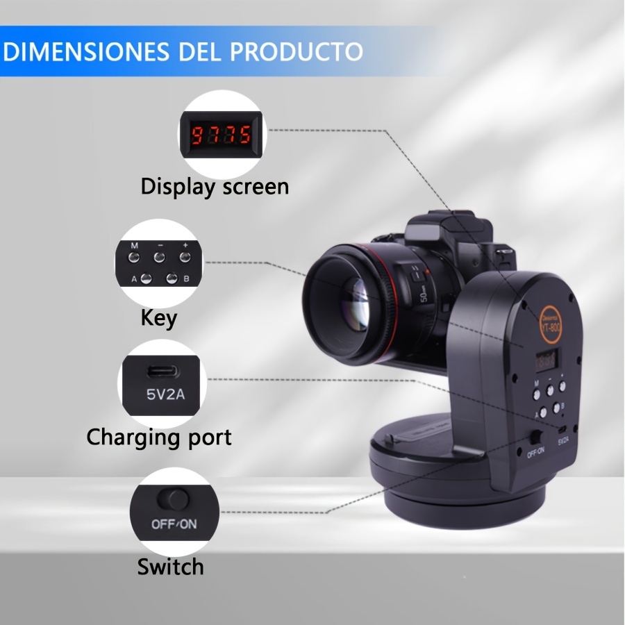 Desiontal Yt 1200 Estabilizador Cámara Slr Micro Doble Eje - Temu Chile