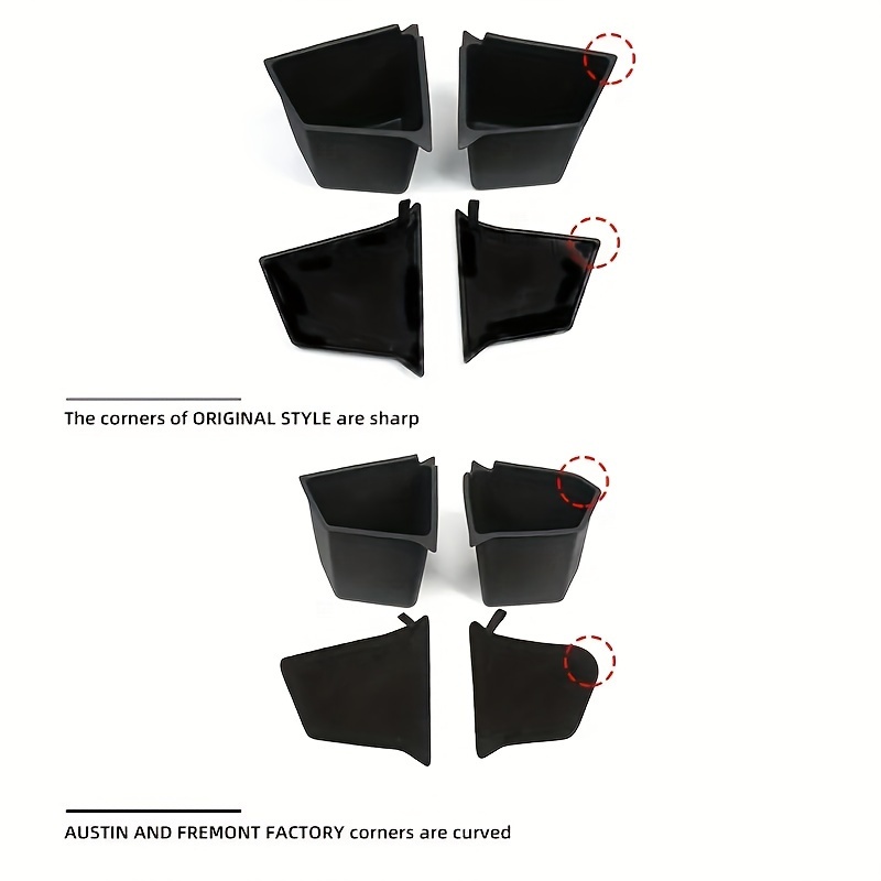 

Suitable For Model Y (5-seats) Trunk Side Pocket Storage Box, Car Interior Decoration, With Drawstring Cover (left And Right 1 Pair)