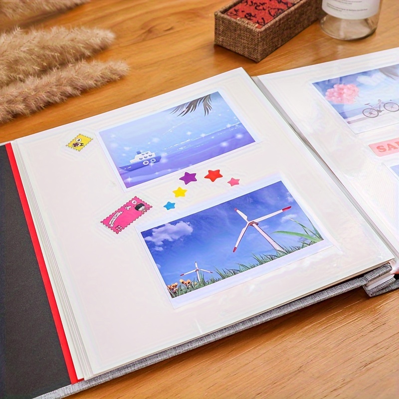1pc DIY Solid Color Photo Album Family album Simple Large Capacity Photo  Card Case For Baby Family Anniversary Wedding Photo Storage
