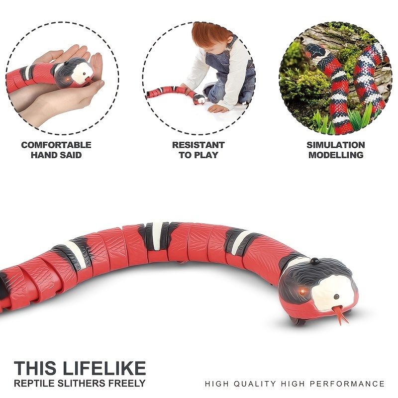 Usb Charging Interactive Snake Toy Cats Provides Endless Fun - Temu