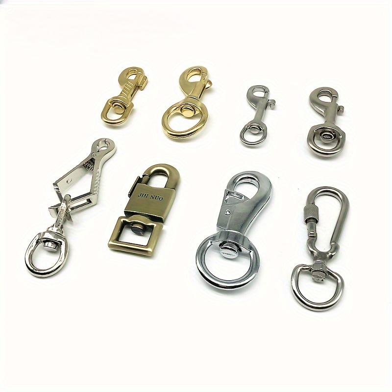 8pcs Trigger Clips Clasp, Swivel Eye Bolt Spring Snap Hooks, 360 Degree  Swivel Trigger Snap Hooks For Pet Accessories