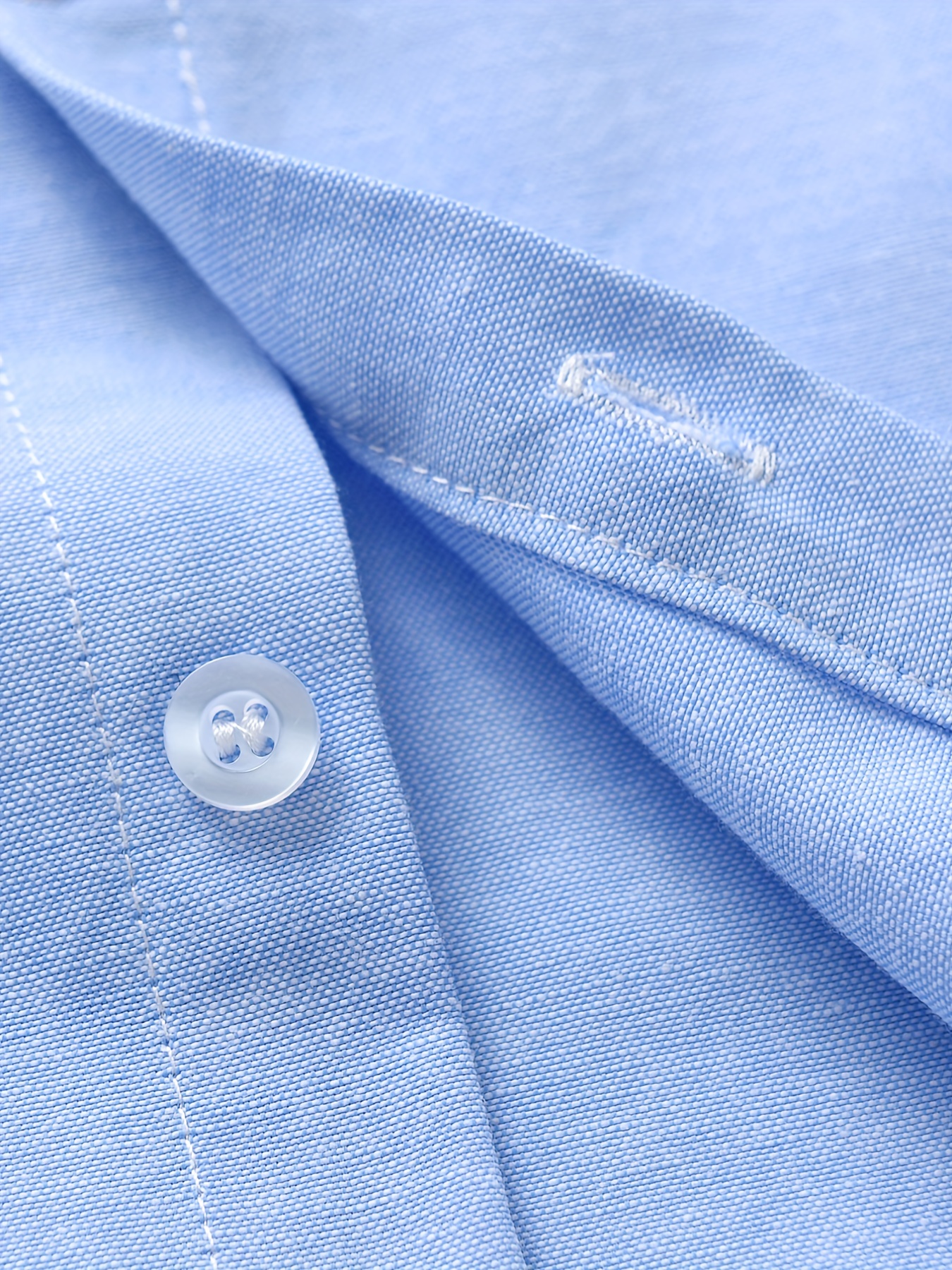 Boys Solid Long Sleeve Button Down Lapel Shirt
