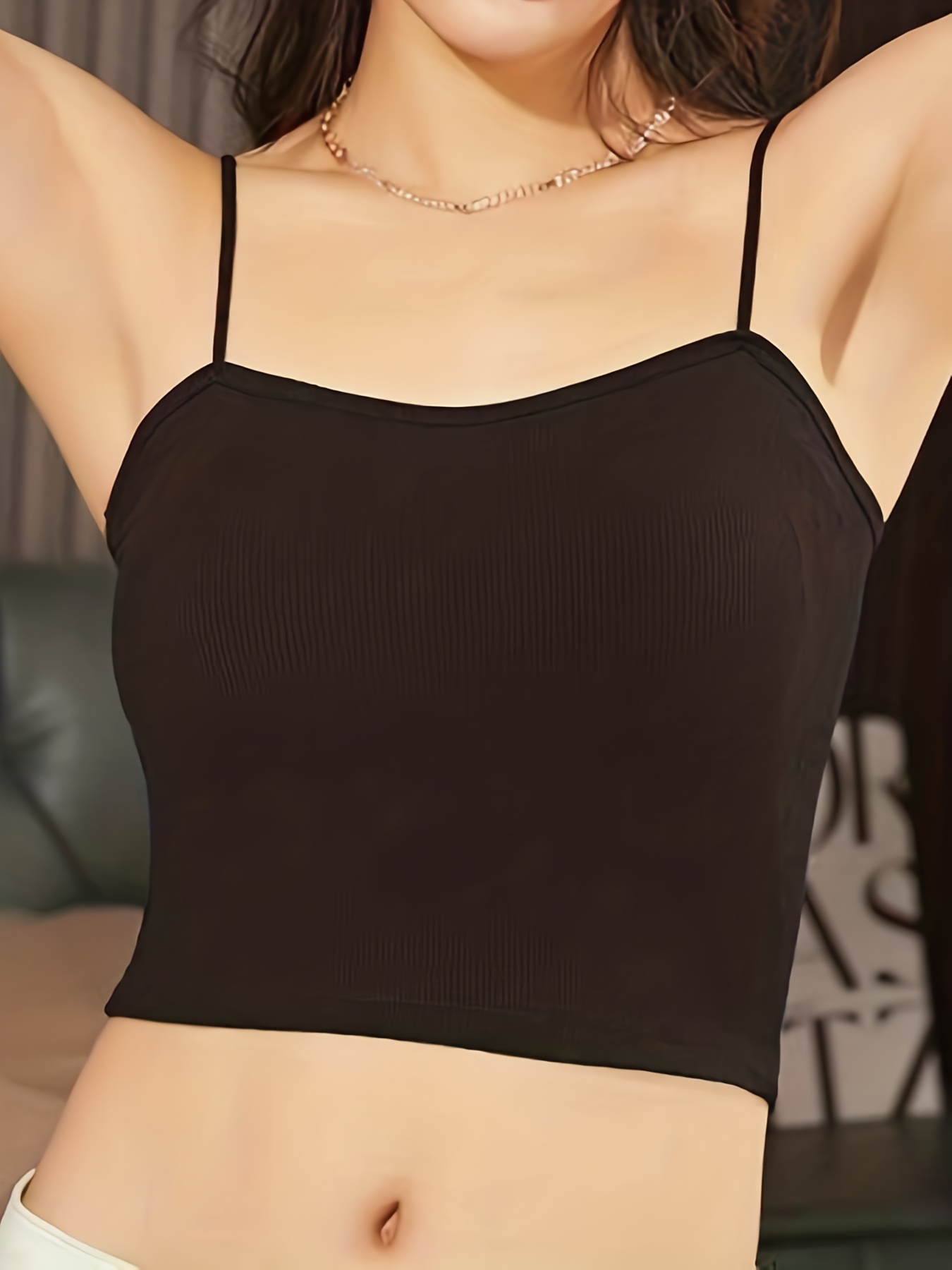 Seamless Camisole/Cami Crop Top, Strappy Top For Women