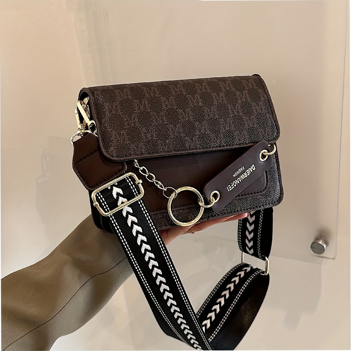 Gucci wide hot sale strap bag