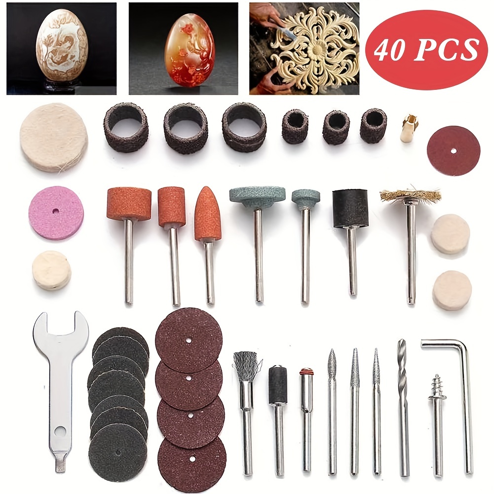Microjuego de 11 accesorios de tallado y grabado Kits de accesorios