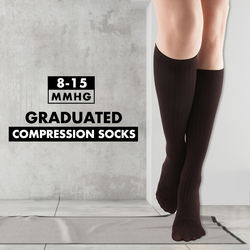 Compression 8 15mmhg Tights Stockings High Waisted Elastic - Temu