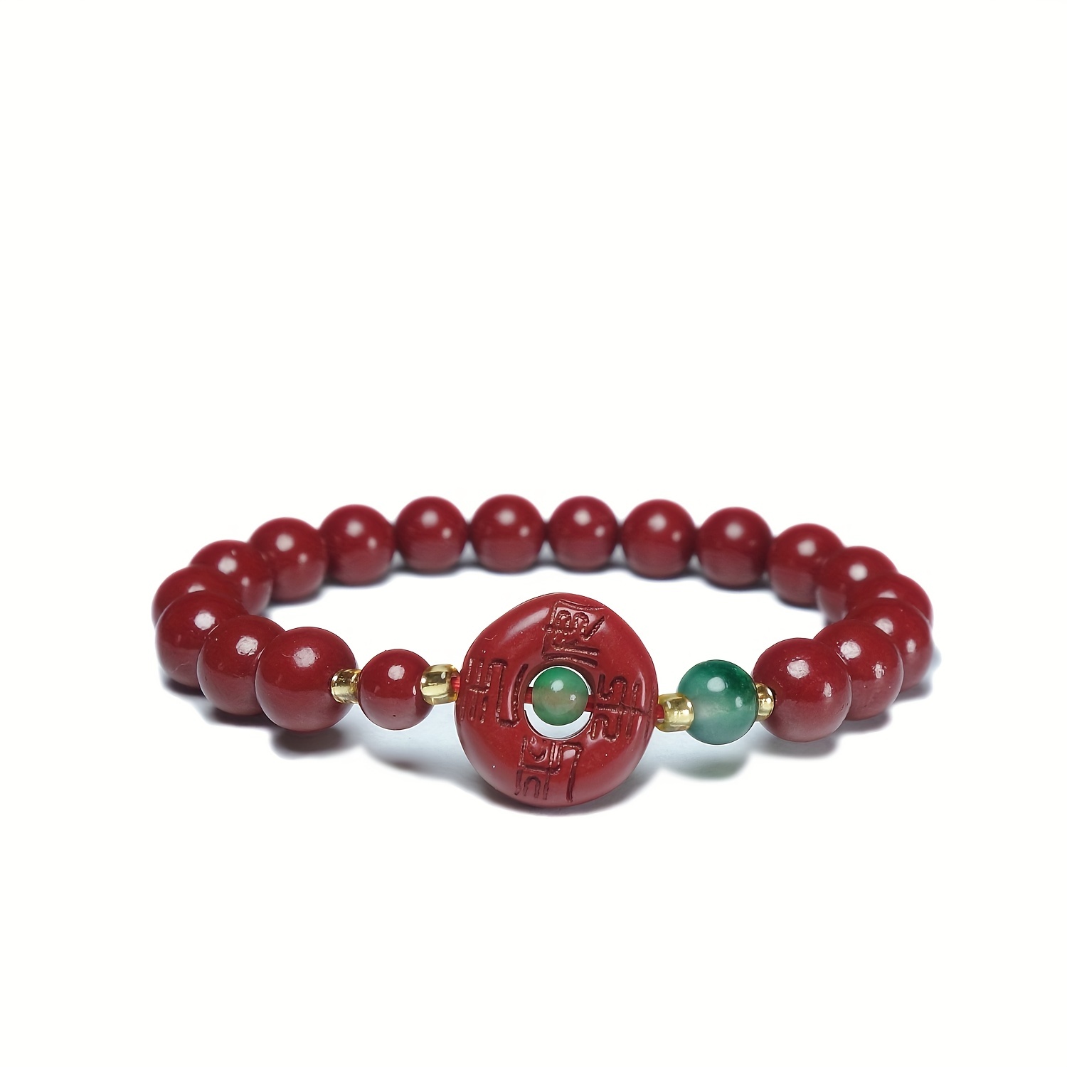 Natural Cinnabar Bracelet Exorcising Evil And Lucky Good Luck Bracelet