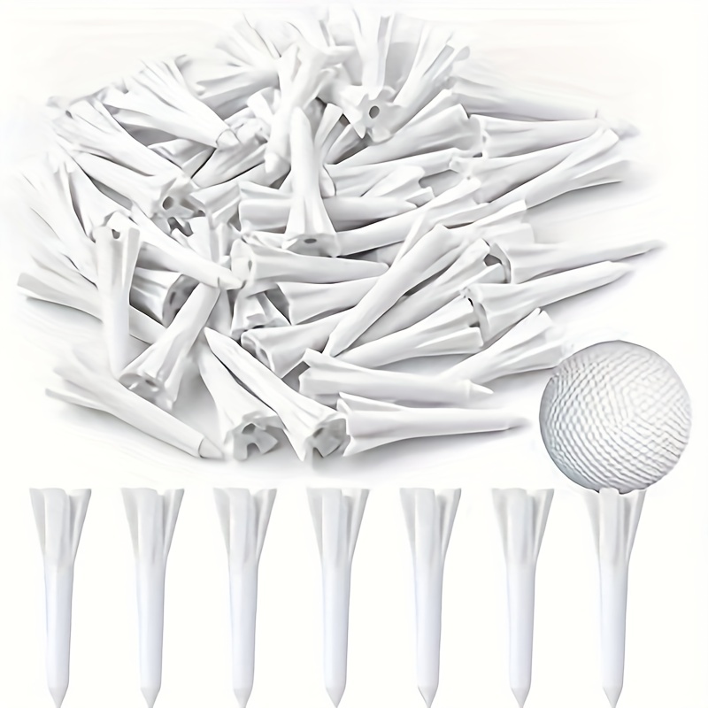 

50pcs Golf Tees, Plastic Short Golf Tees 1-1/2 Inch, Golf Training Accessories, Golf Practice Tool For Irons, Par Threes & Hybrids Club
