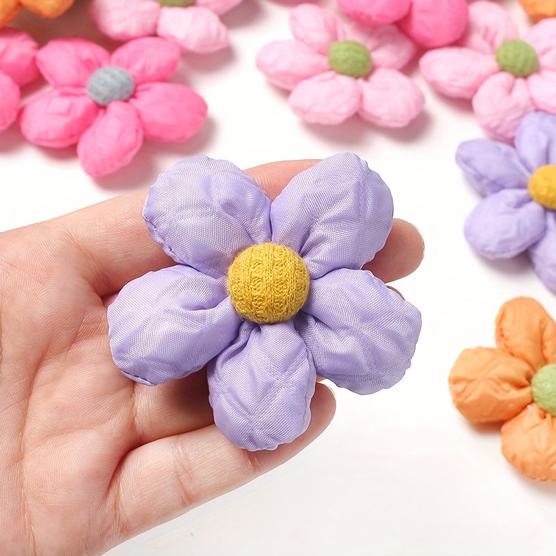 Handmade Felt Flowers For Diy Crafts And - Temu